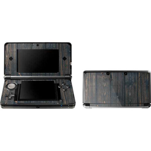 Black Painted Wood Nintendo Skins