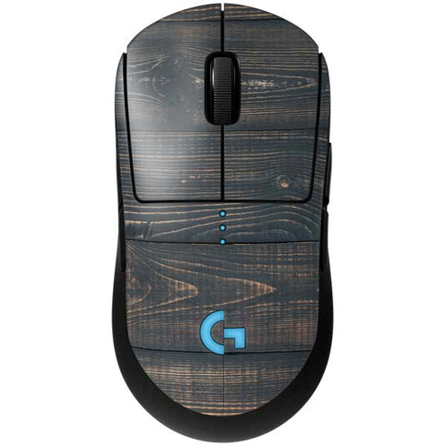 Black Painted Wood G Pro Wireless Gaming Mouse Skin