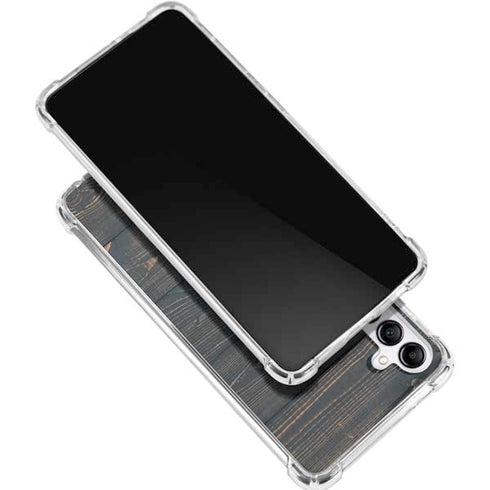 Black Painted Wood Gabb Phone 4 Clear Case
