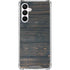 Black Painted Wood Galaxy A16 5G Clear Case
