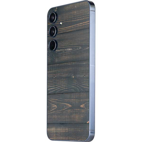 Black Painted Wood Galaxy A35 5G Skin