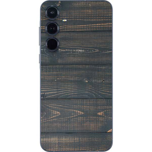 Black Painted Wood Galaxy A36 5G Skin