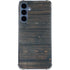 Black Painted Wood Galaxy A55 5G Clear Case