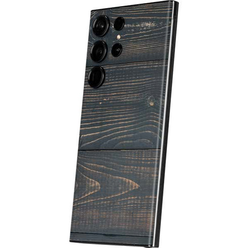 Black Painted Wood Galaxy Skins