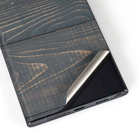 Black Painted Wood Galaxy Skins