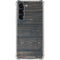 Black Painted Wood Galaxy S24 FE Clear Case