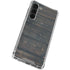 Black Painted Wood Galaxy S24 FE Clear Case