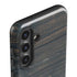Black Painted Wood Galaxy S25 Impact Case