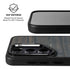 Black Painted Wood Galaxy S24 Kickstand Case