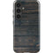 Black Painted Wood Galaxy S25 Plus Impact Case