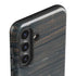 Black Painted Wood Galaxy S25 Plus Impact Case