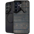Black Painted Wood Galaxy S25 Plus Kickstand Case