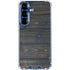 Black Painted Wood Galaxy S25 Plus Clear Case