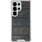 Black Painted Wood Galaxy S25 Ultra Clear Case
