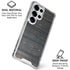 Black Painted Wood Galaxy S25 Ultra Clear Case
