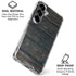 Black Painted Wood Galaxy S26 Clear Case