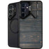 Black Painted Wood Galaxy S26 Kickstand Case