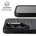 Black Painted Wood Galaxy S26 Kickstand Case