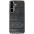 Black Painted Wood Galaxy S26 Plus Clear Case