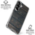 Black Painted Wood Galaxy S26 Plus Clear Case