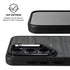 Black Painted Wood Galaxy S26 Plus Kickstand Case