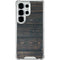 Black Painted Wood Galaxy S26 Ultra Clear Case