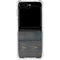 Black Painted Wood Galaxy Z Flip6 Clear Case