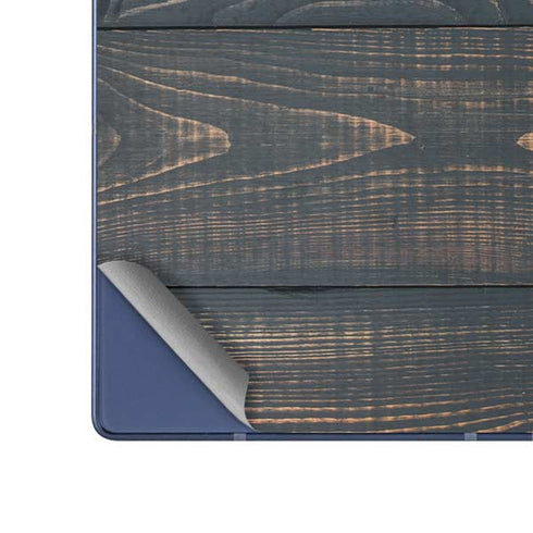 Black Painted Wood Galaxy Z Fold6 Skin