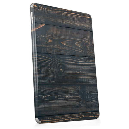 Black Painted Wood Apple iPad Skin