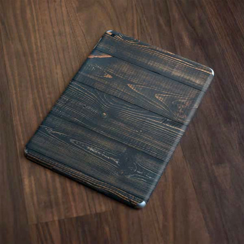Black Painted Wood Apple iPad Skin
