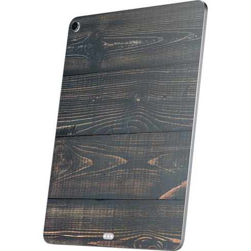 Black Painted Wood Apple iPad Air Skin