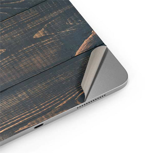 Black Painted Wood Apple iPad Air Skin