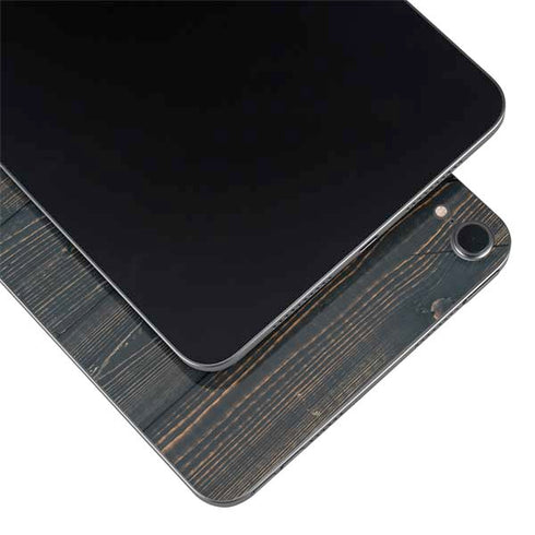 Black Painted Wood Apple iPad Mini Skin