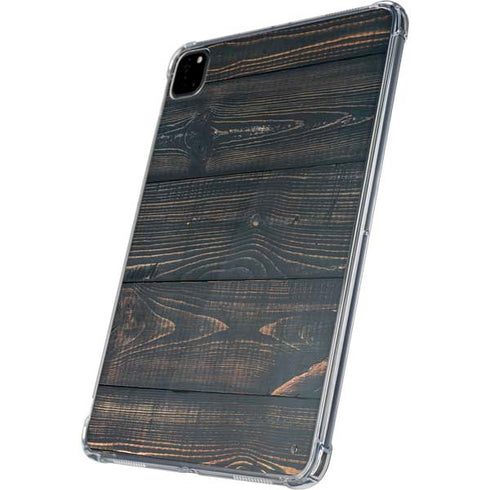 Black Painted Wood iPad Pro 11in (2024) Clear Case