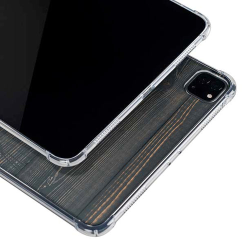Black Painted Wood iPad Cases