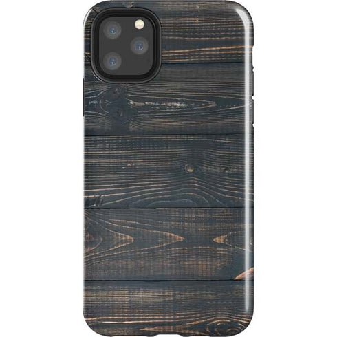 Black Painted Wood iPhone Cases