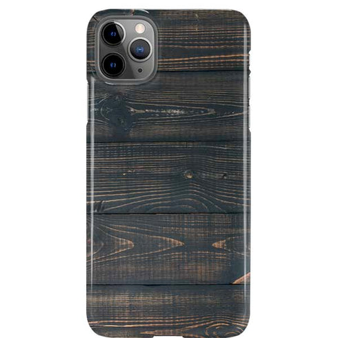 Black Painted Wood iPhone Cases