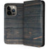 Black Painted Wood iPhone 13 Pro Folio Case