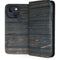 Black Painted Wood iPhone 14 Folio Case