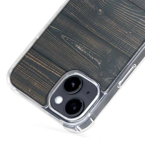 Black Painted Wood iPhone 14 MagSafe Case