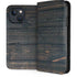 Black Painted Wood iPhone 14 Plus Folio Case