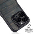 Black Painted Wood iPhone 14 Pro Kickstand Case