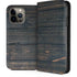Black Painted Wood iPhone 14 Pro Max Folio Case