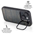 Black Painted Wood iPhone 15 Kickstand Case