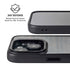 Black Painted Wood iPhone 15 Kickstand Case