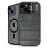 Black Painted Wood iPhone 15 Plus Kickstand Case