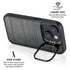 Black Painted Wood iPhone 15 Plus Kickstand Case