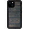 Black Painted Wood iPhone 15 Plus Waterproof Case