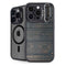 Black Painted Wood iPhone 15 Pro Kickstand Case