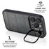 Black Painted Wood iPhone 15 Pro Kickstand Case